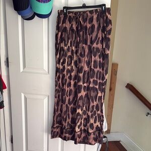 Leopard Print flare pants